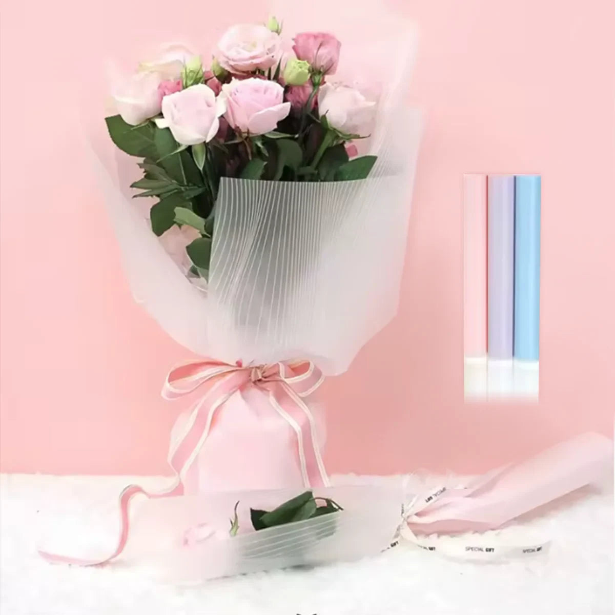 20pcs Waterproof Paper DIY Flower Bouquet Wrapping Craft
