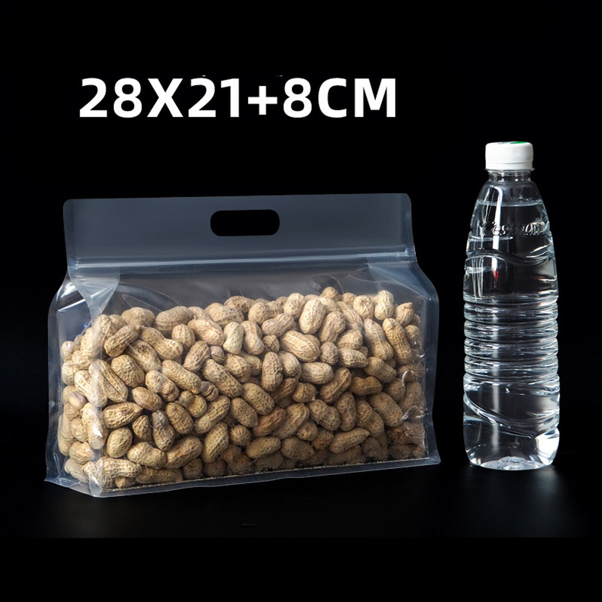 50PCS Clear Zipper Bags Resealable Food Grade Storage for Snacks