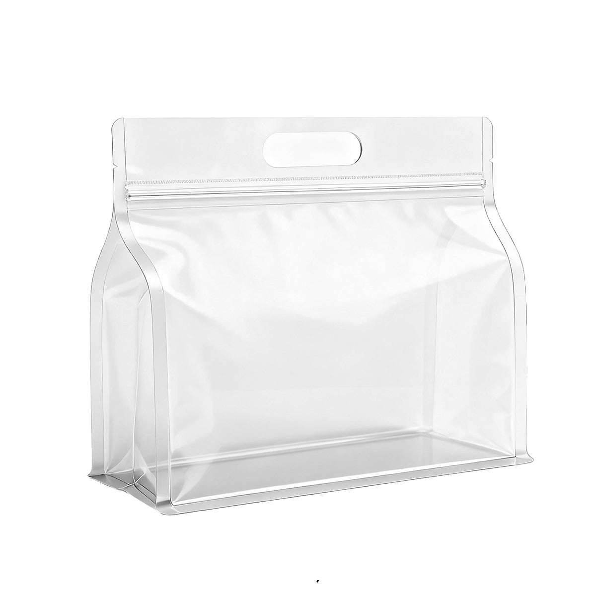 50PCS Clear Zipper Bags Resealable Food Grade Storage for Snacks