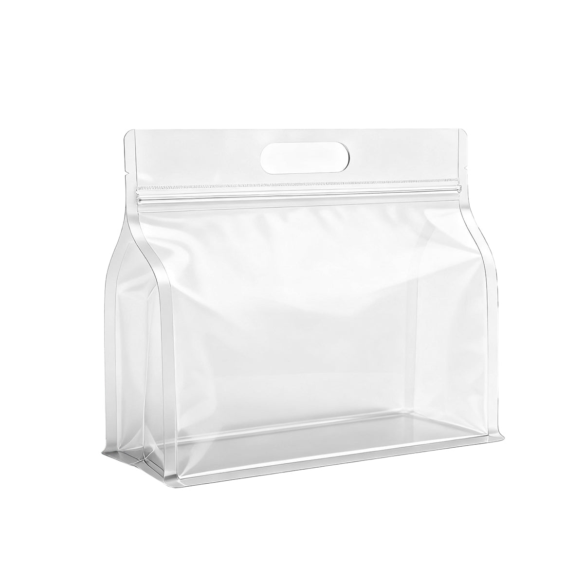 50PCS Clear Zipper Bags Resealable Food Grade Storage for Snacks