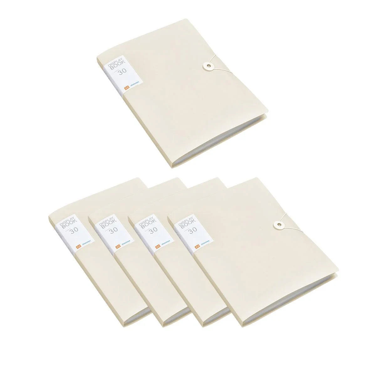 A4 Folder Transparent Multi Layer Document Bag 5PCS