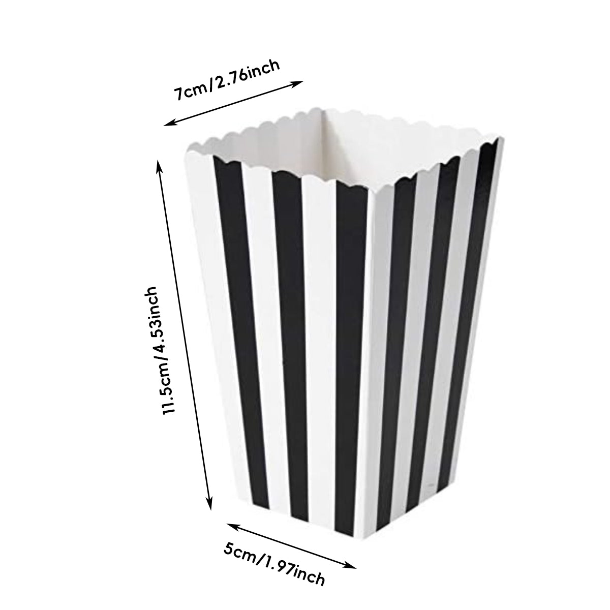 100PCS Popcorn Boxes Food Grade Disposable Snack Packaging