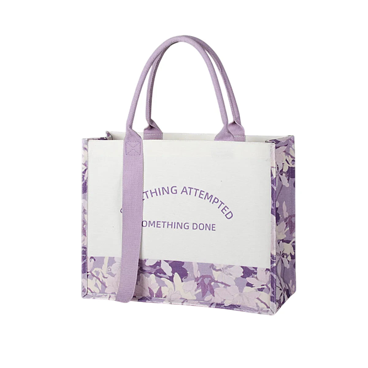 Canvas Tote Bag Shopping Bag Eco-Friendly Large Capacity Handbag Organizer