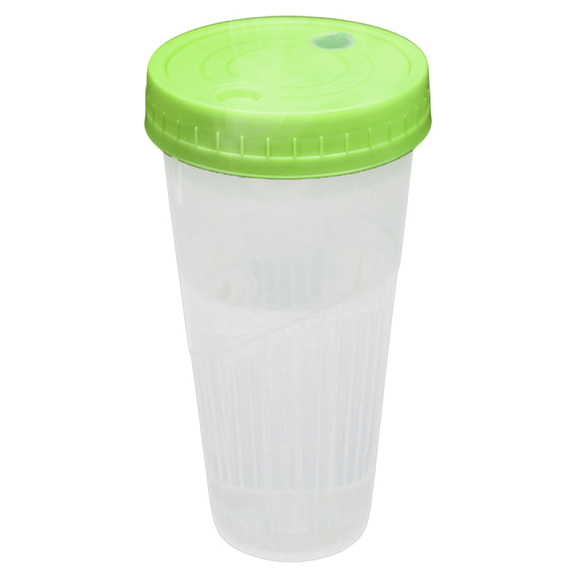 100 Sets 650ml Transparent Drinking Cups with Lids Party Use