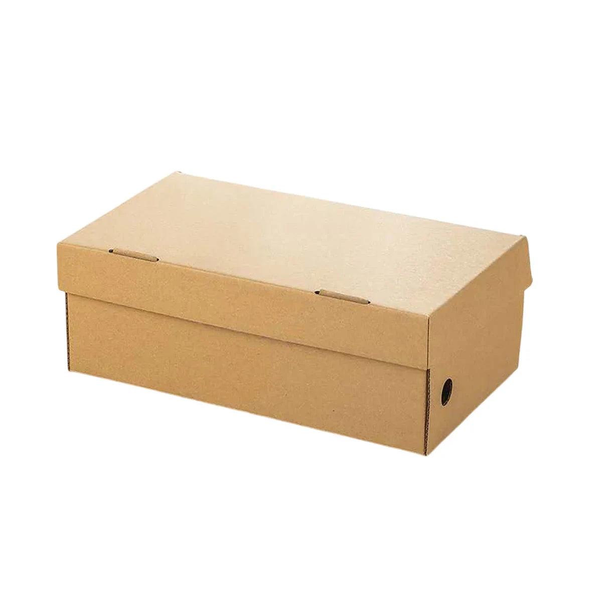 20pcs Kraft Paper Shoe Boxes Clamshell Storage Organizer