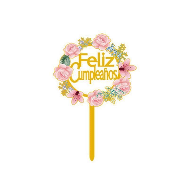 Acrylic Birthday Anniversary Wedding Cake Topper 1PC 15Styles Party Decorations - Discount Packaging Warehouse