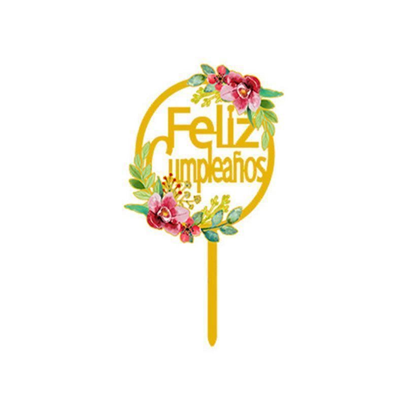 Acrylic Birthday Anniversary Wedding Cake Topper 1PC 15Styles Party Decorations - Discount Packaging Warehouse