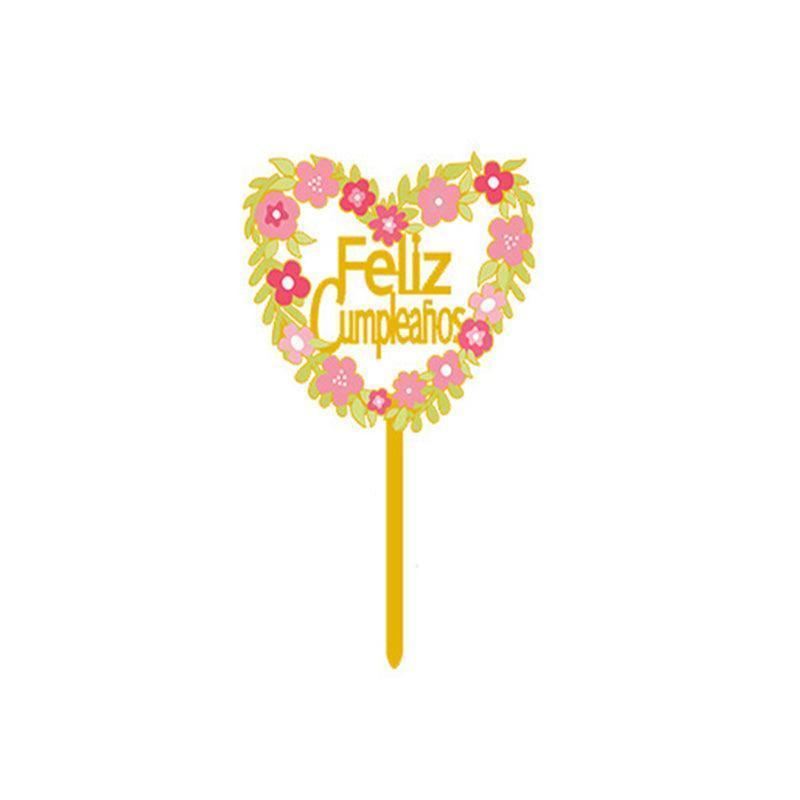 Acrylic Birthday Anniversary Wedding Cake Topper 1PC 15Styles Party Decorations - Discount Packaging Warehouse