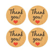 Elegant and durable thank you stickers for gifts and packaging