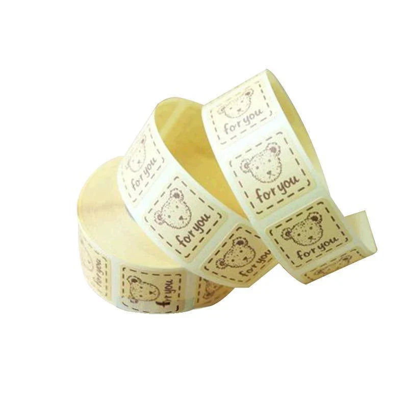 Elegant and durable thank you stickers for gifts and packaging