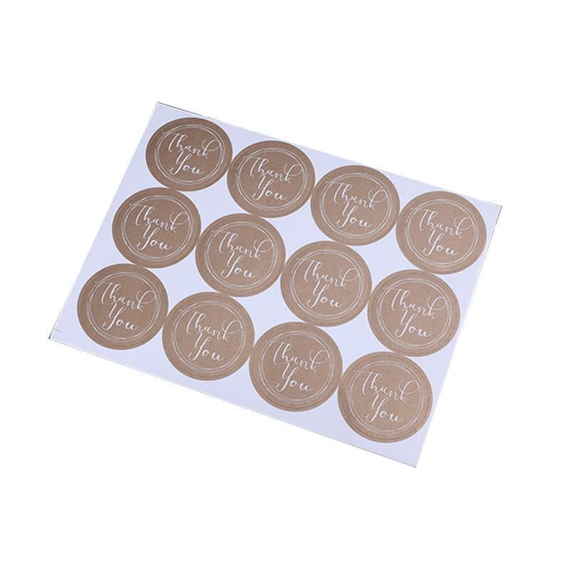 Elegant and durable thank you stickers for gifts and packaging