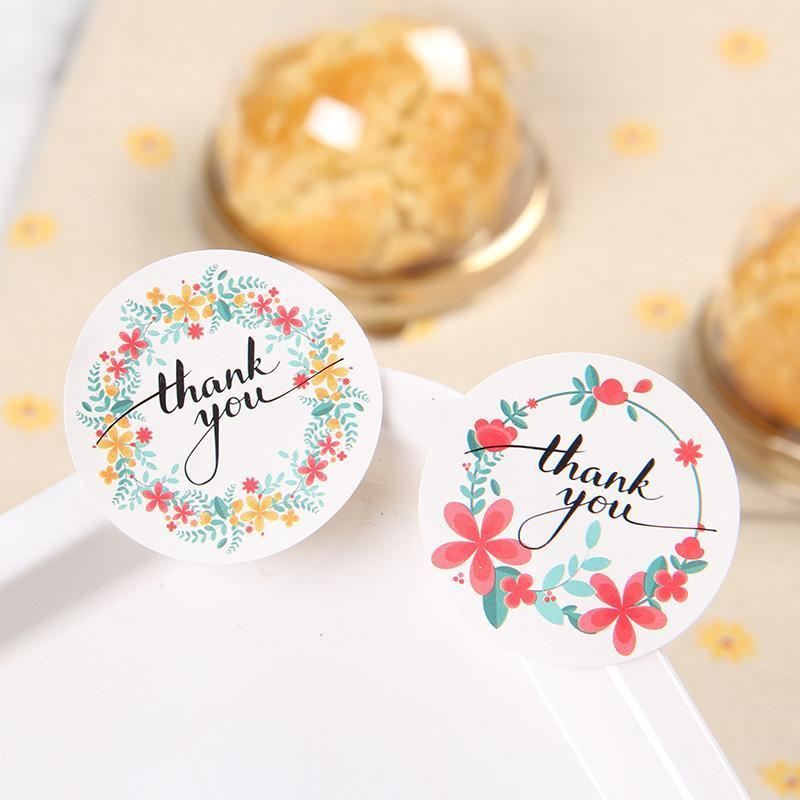 Elegant and durable thank you stickers for gifts and packaging