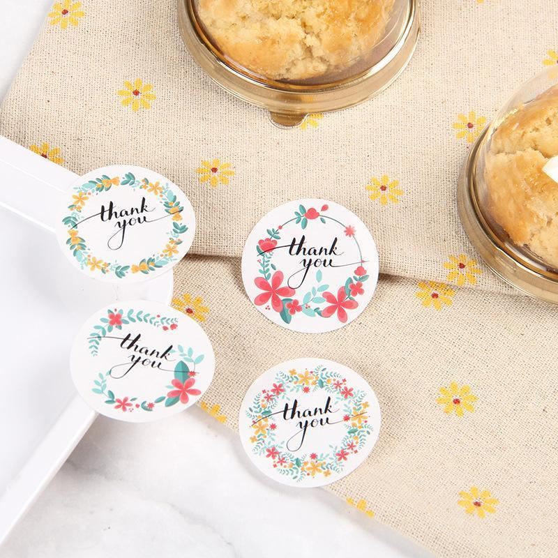 Elegant and durable thank you stickers for gifts and packaging