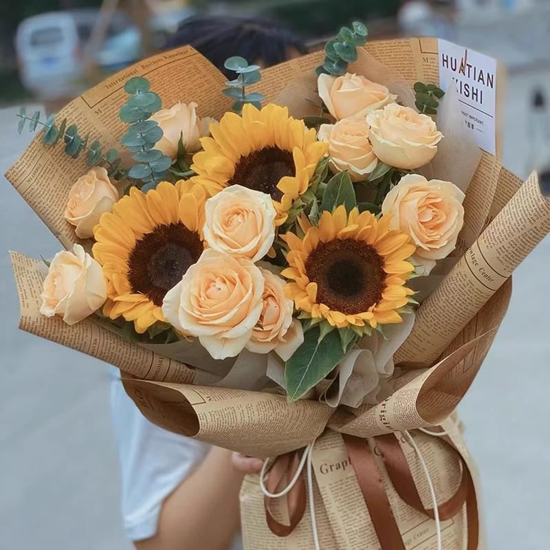 Wrapped gift adorned with elegant gift wrapping paper