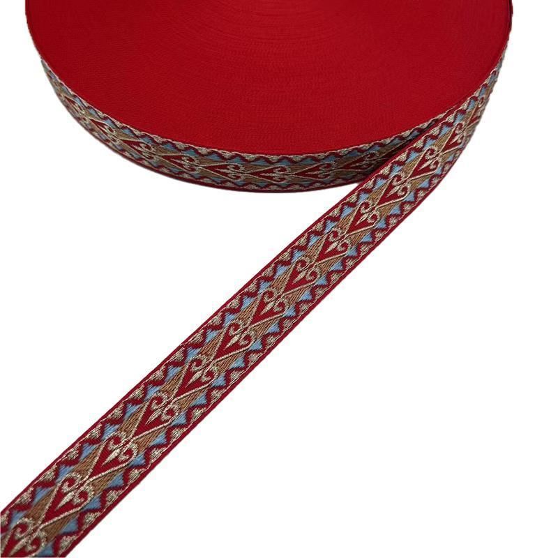 Elegant embroidery ribbon with intricate designs