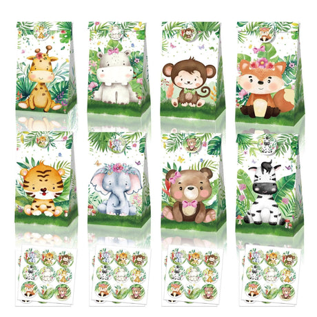 Add Fun to Your Party with Jungle Animal Kraft Paper Bags