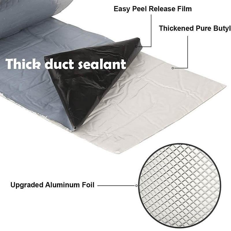 Aluminum Butyl Foil Tape 1-2rolls 4Sizes Waterproof Repair Adhesive Tapes - Discount Packaging Warehouse