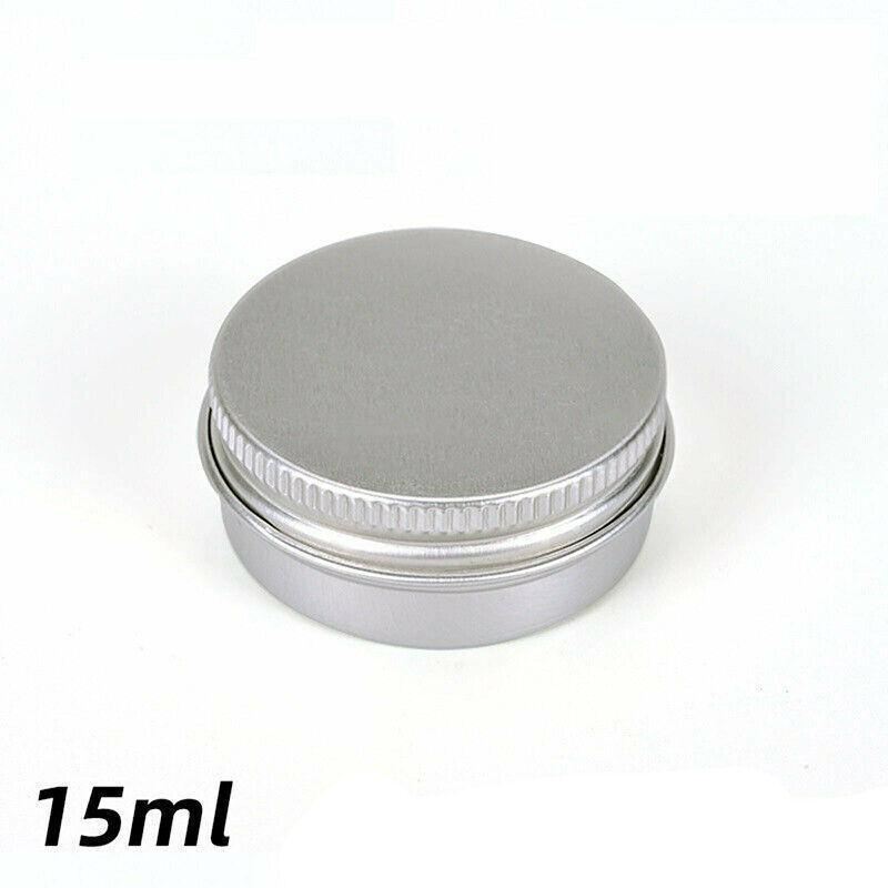 Aluminum Cosmetic Jar 50-200PCS 3Sizes Silver Empty Containers - Discount Packaging Warehouse