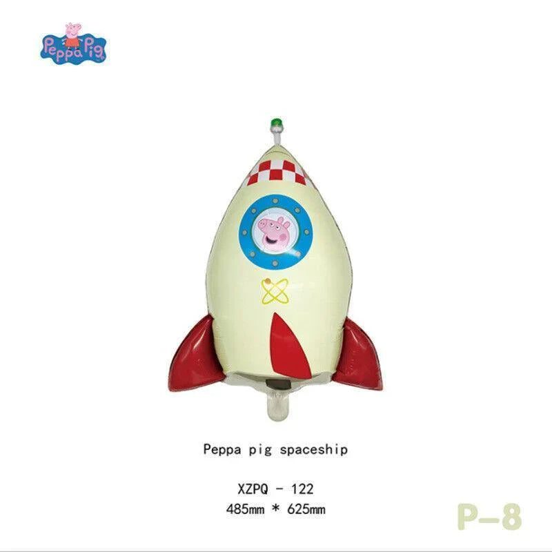 Aluminum Film Peppa Pig Balloon 1PC 12Styles Kids Birthday Theme Party Decoration - Discount Packaging Warehouse