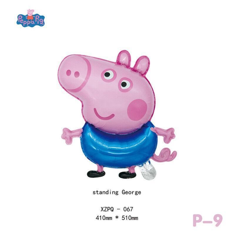 Aluminum Film Peppa Pig Balloon 1PC 12Styles Kids Birthday Theme Party Decoration - Discount Packaging Warehouse