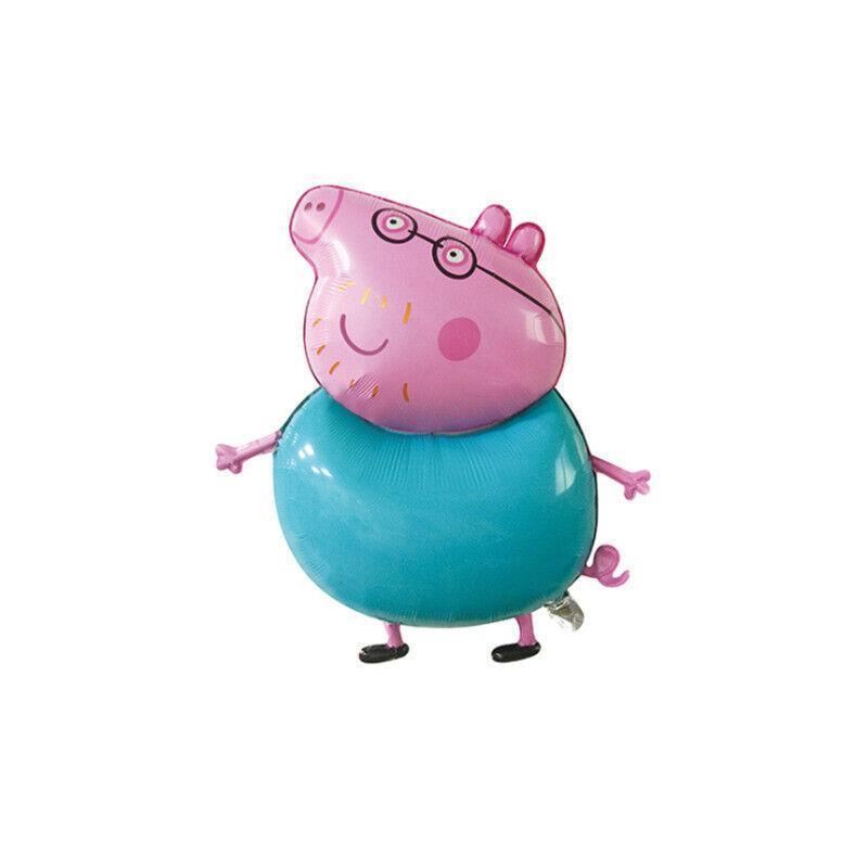Aluminum Film Peppa Pig Balloon 1PC 12Styles Kids Birthday Theme Party Decoration - Discount Packaging Warehouse