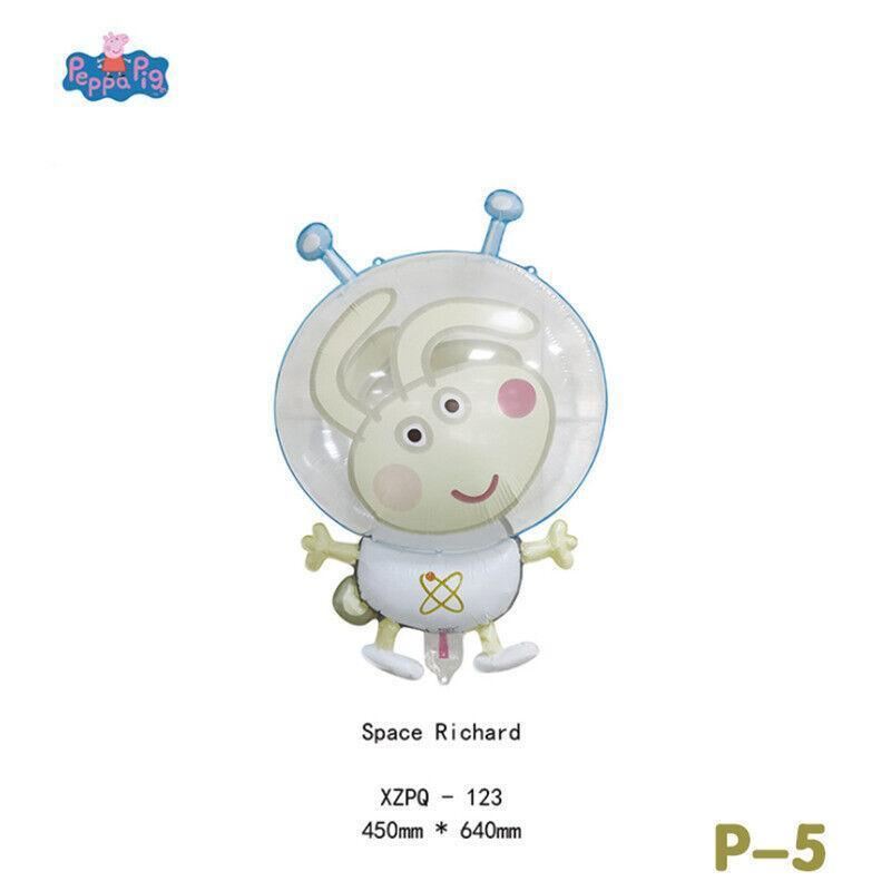 Aluminum Film Peppa Pig Balloon 1PC 12Styles Kids Birthday Theme Party Decoration - Discount Packaging Warehouse