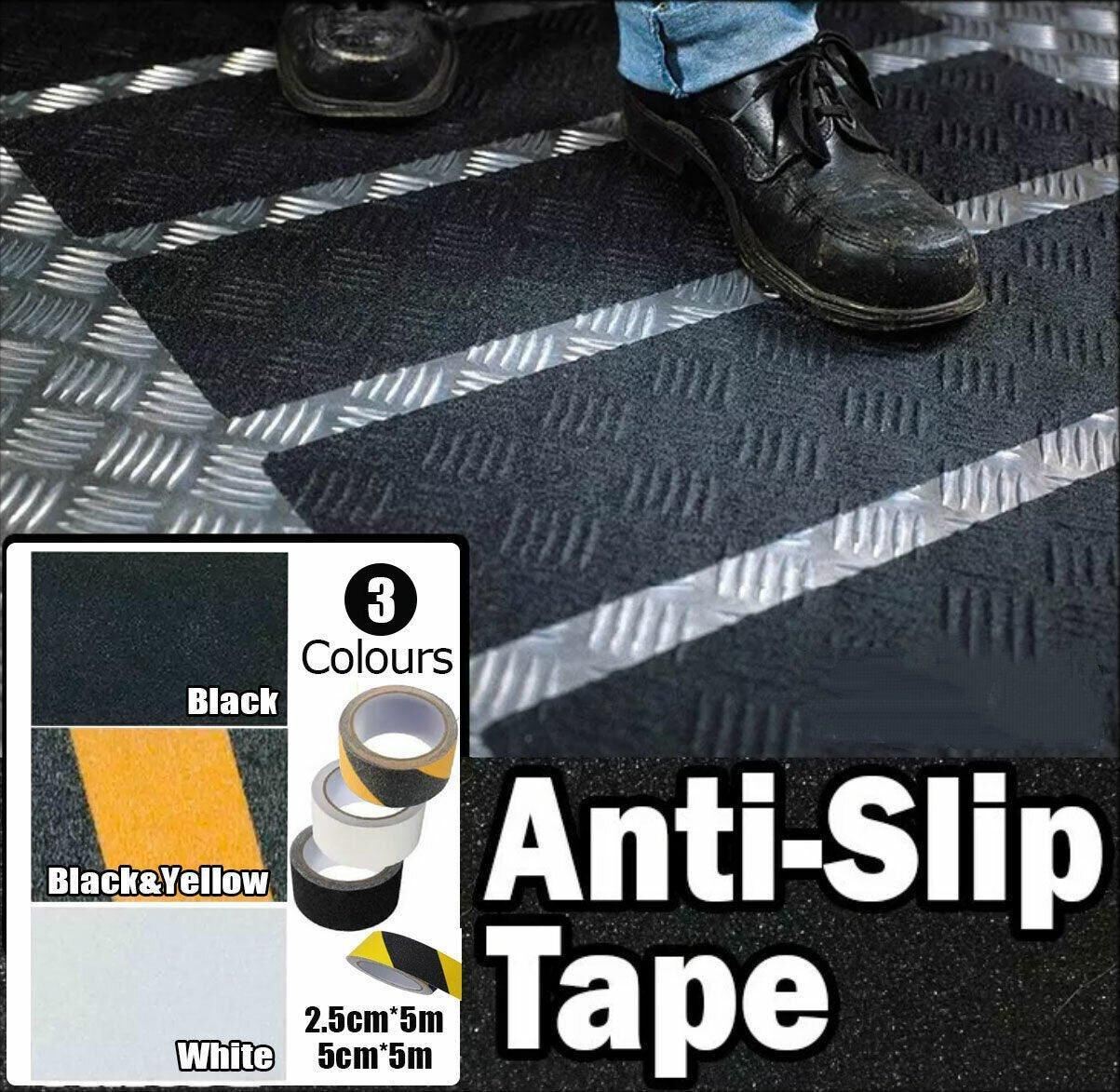 Anti-Slip Tape 1-2ROLL(S) 2Sizes 3Colours High Grip Adhesive - Discount Packaging Warehouse