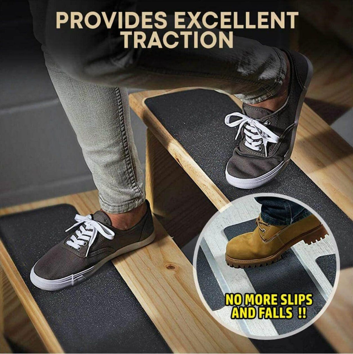 Anti-Slip Tape 1-2ROLL(S) 2Sizes 3Colours High Grip Adhesive - Discount Packaging Warehouse