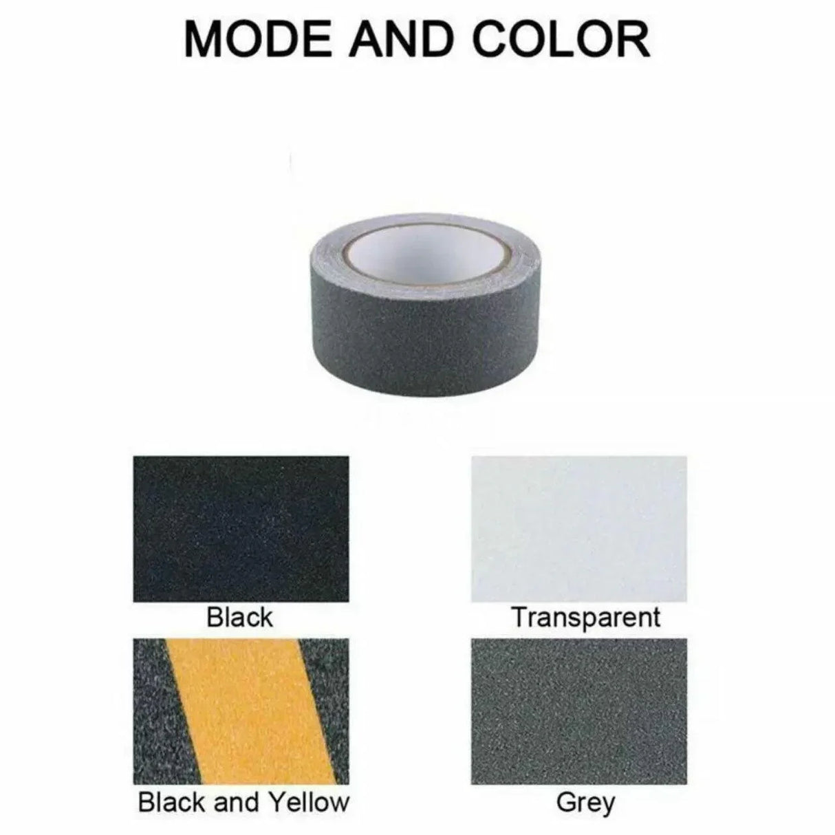 Anti-Slip Tape 1-2ROLL(S) 2Sizes 3Colours High Grip Adhesive - Discount Packaging Warehouse