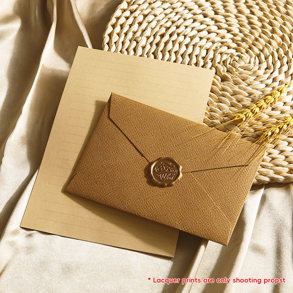30PCS Thickened Linen Envelopes 250gsm for Invitation Cards
