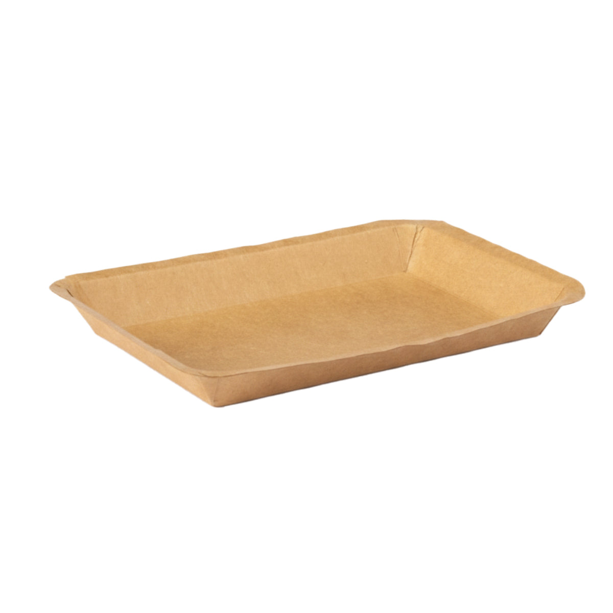 100PCS Kraft Paper Plates Food Grade Water Oil Resistant Lunch Boxes