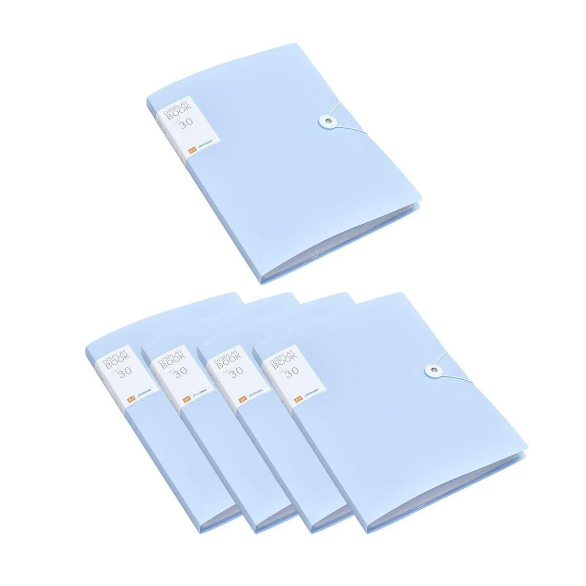A4 Folder Transparent Multi Layer Document Bag 5PCS