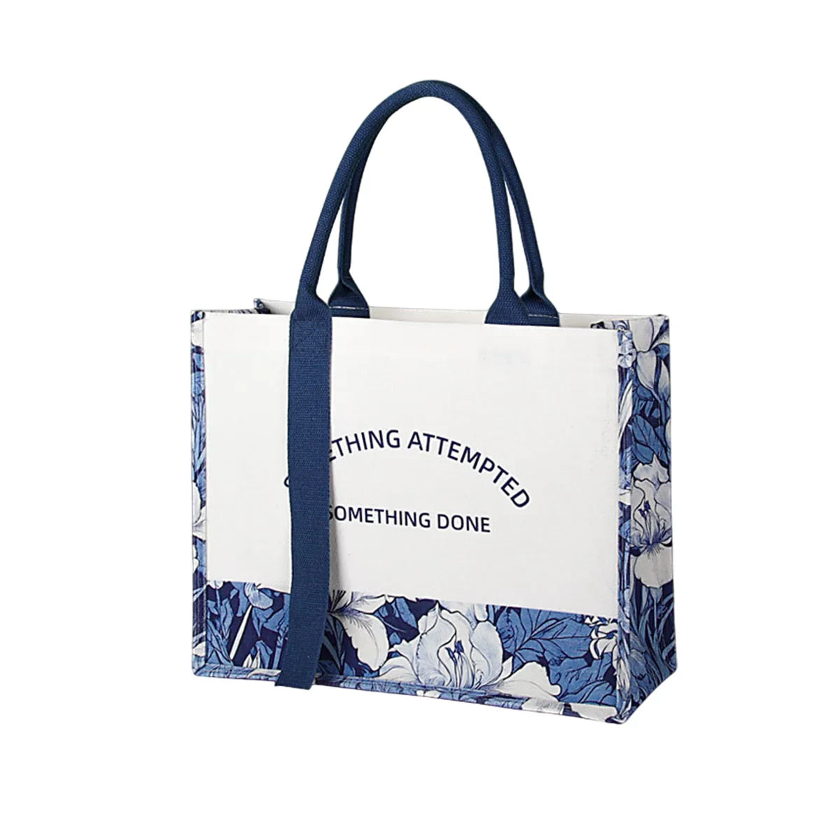 Canvas Tote Bag Shopping Bag Eco-Friendly Large Capacity Handbag Organizer