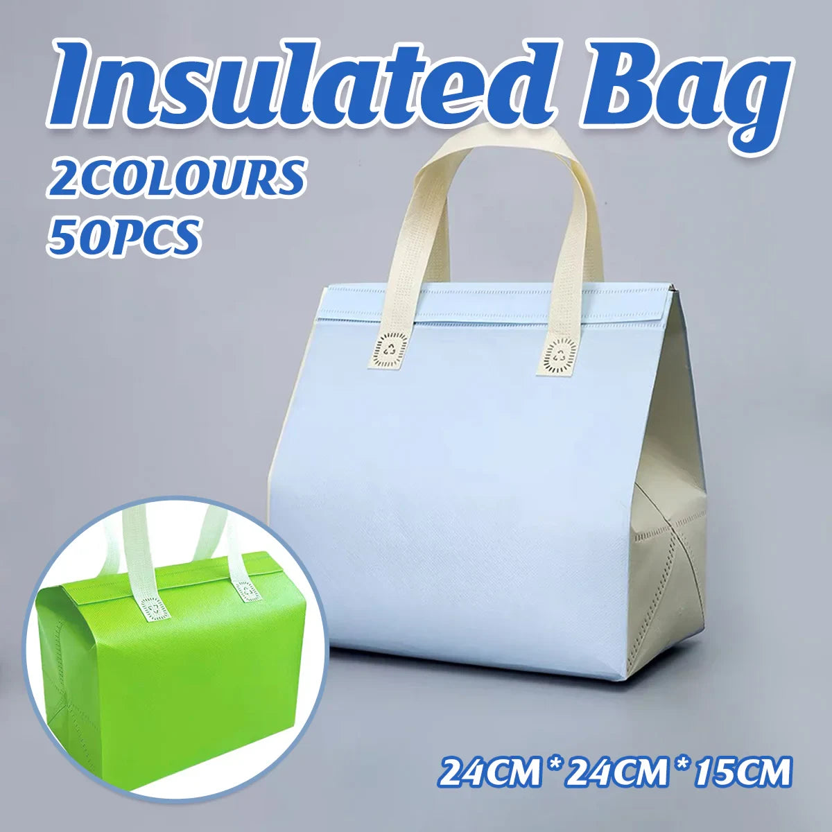 50pcs Thermal Insulated Packaging Bags for Milk Tea Cake