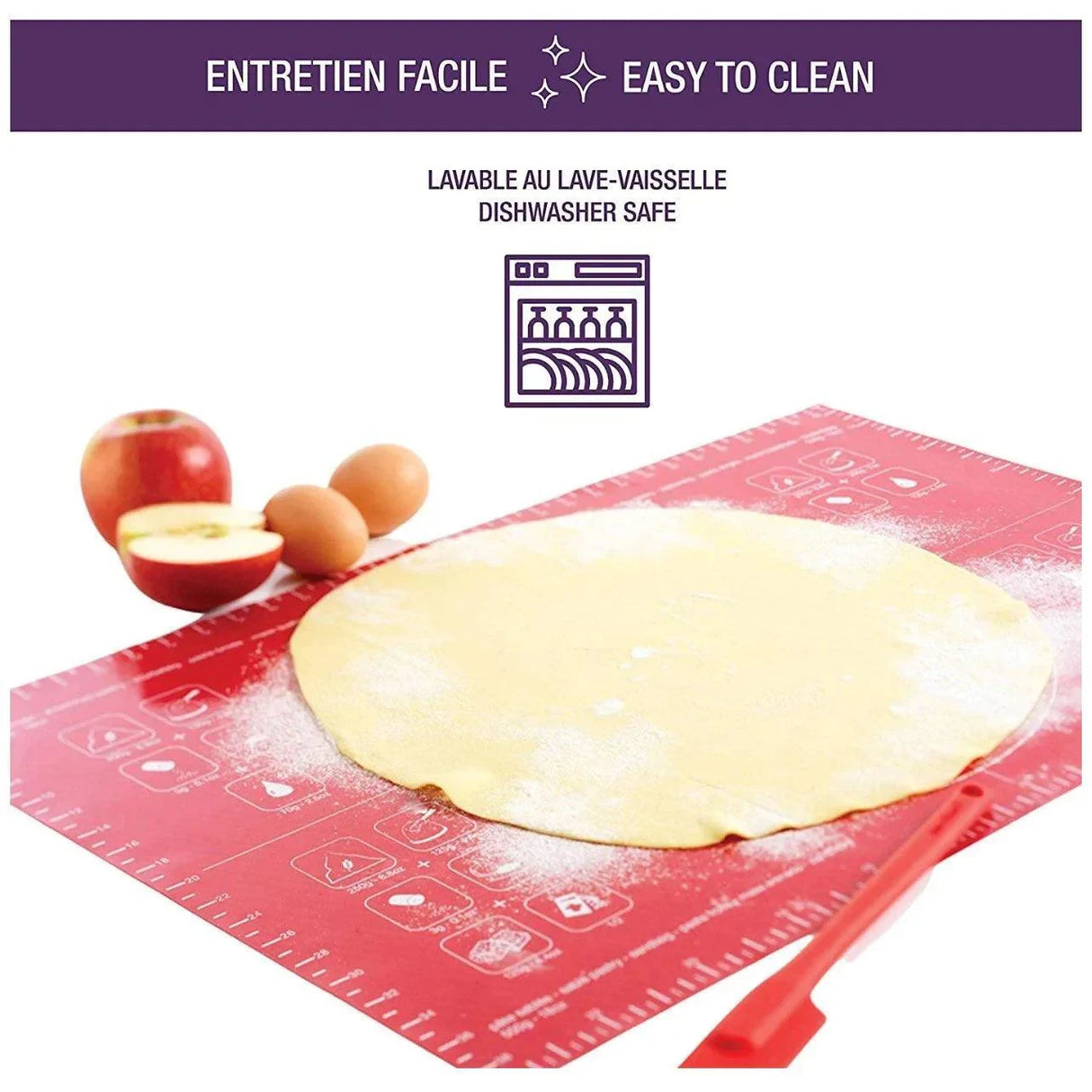 Baking Mat 1PC 6Colours 4Sizes Non-Stick Silicone Baking Fondant Sheet - Discount Packaging Warehouse