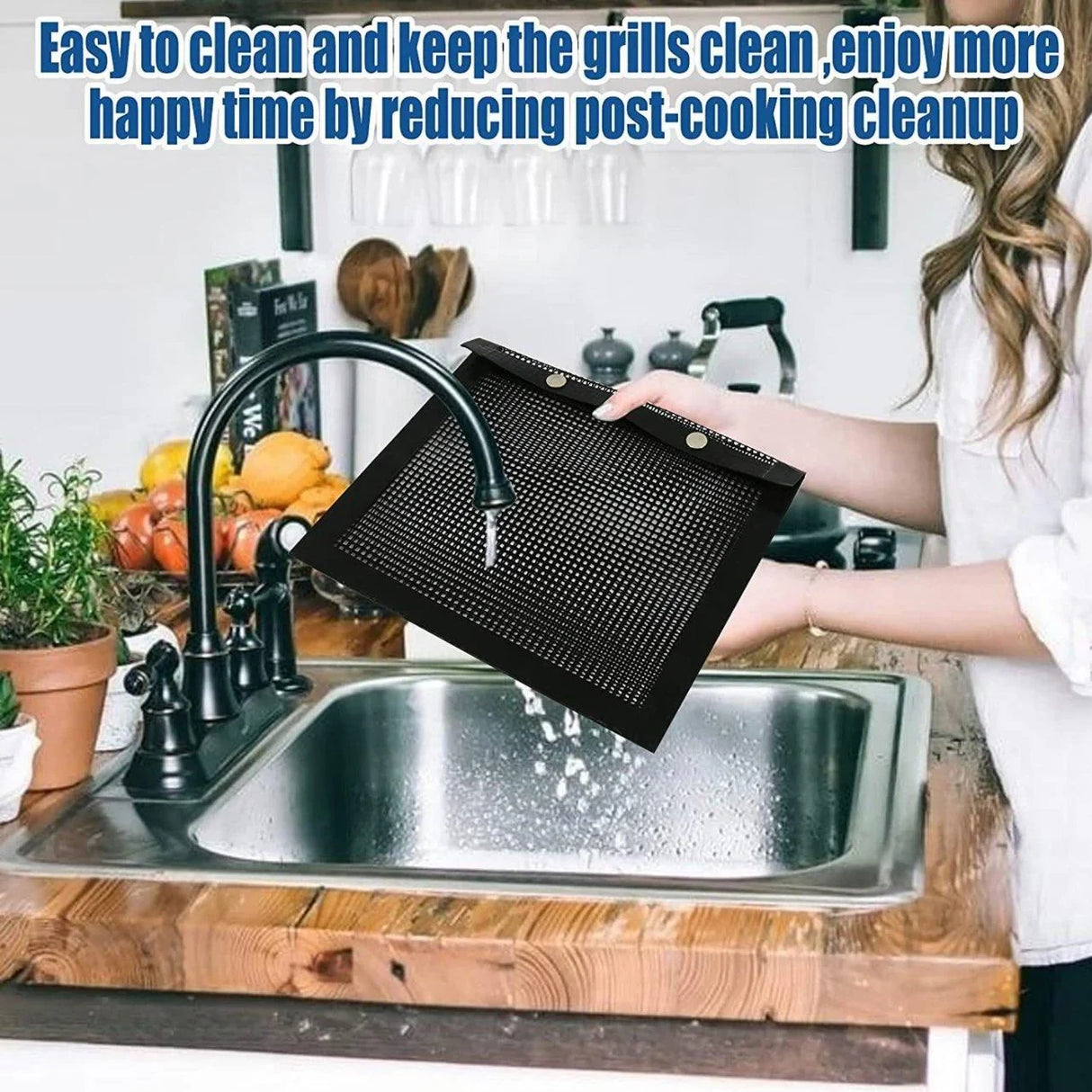 BBQ Grill Mesh Bag 1PC 2Colours Non-stick High Temperature Resistance PTFE Bag - Discount Packaging Warehouse