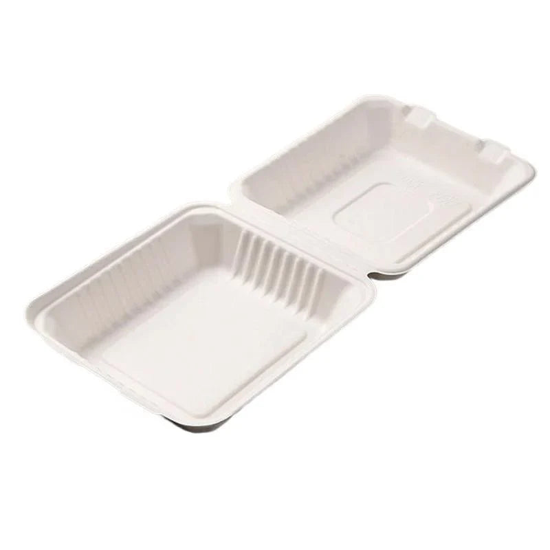 Durable and convenient take away boxes for food packaging.