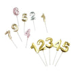 Elegant Gold Number Candle for Special Celebrations