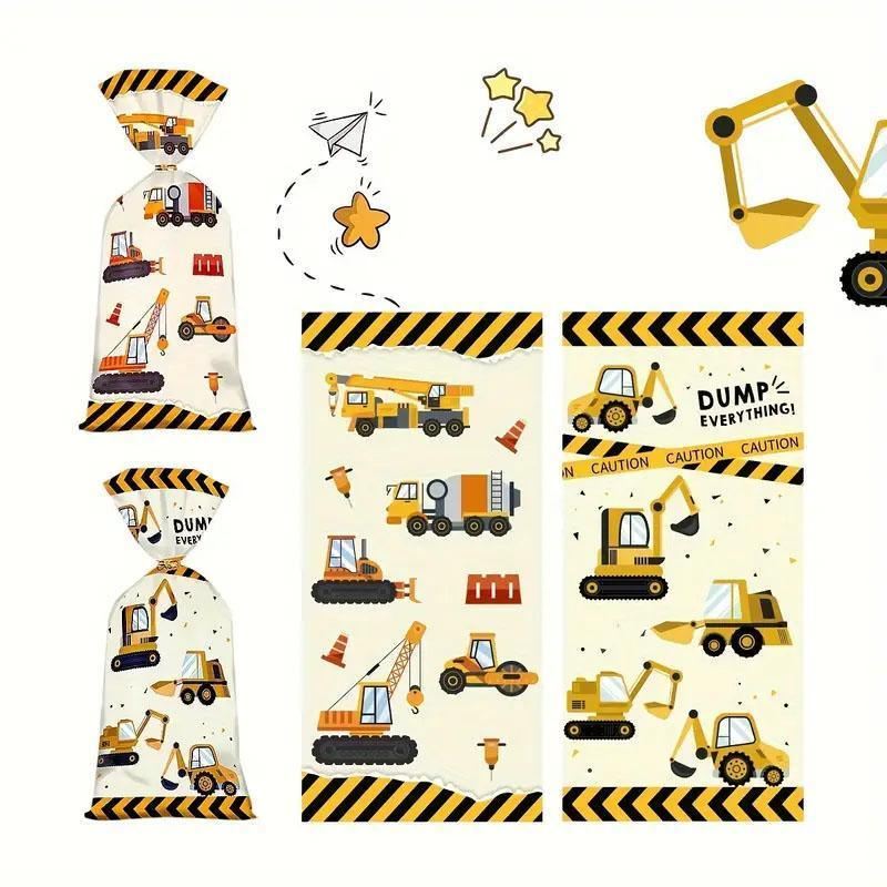 Boost Your Party Fun with These Engineering Vehicle Cookie Bags