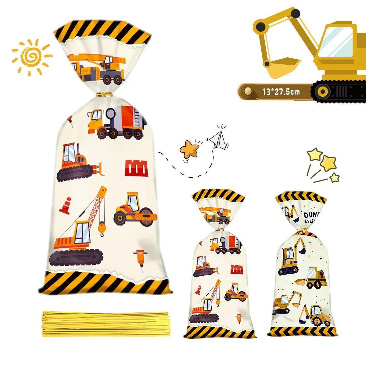 Boost Your Party Fun with These Engineering Vehicle Cookie Bags