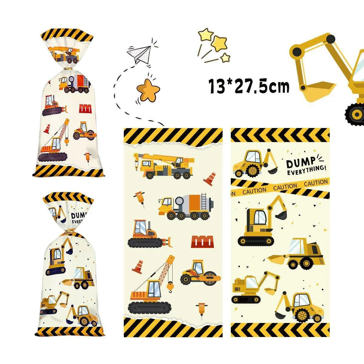 Boost Your Party Fun with These Engineering Vehicle Cookie Bags