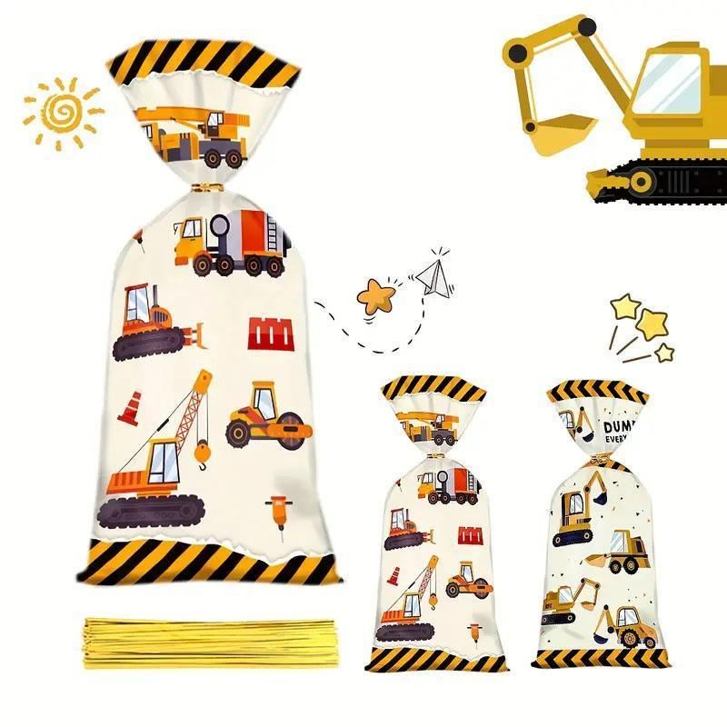 Boost Your Party Fun with These Engineering Vehicle Cookie Bags