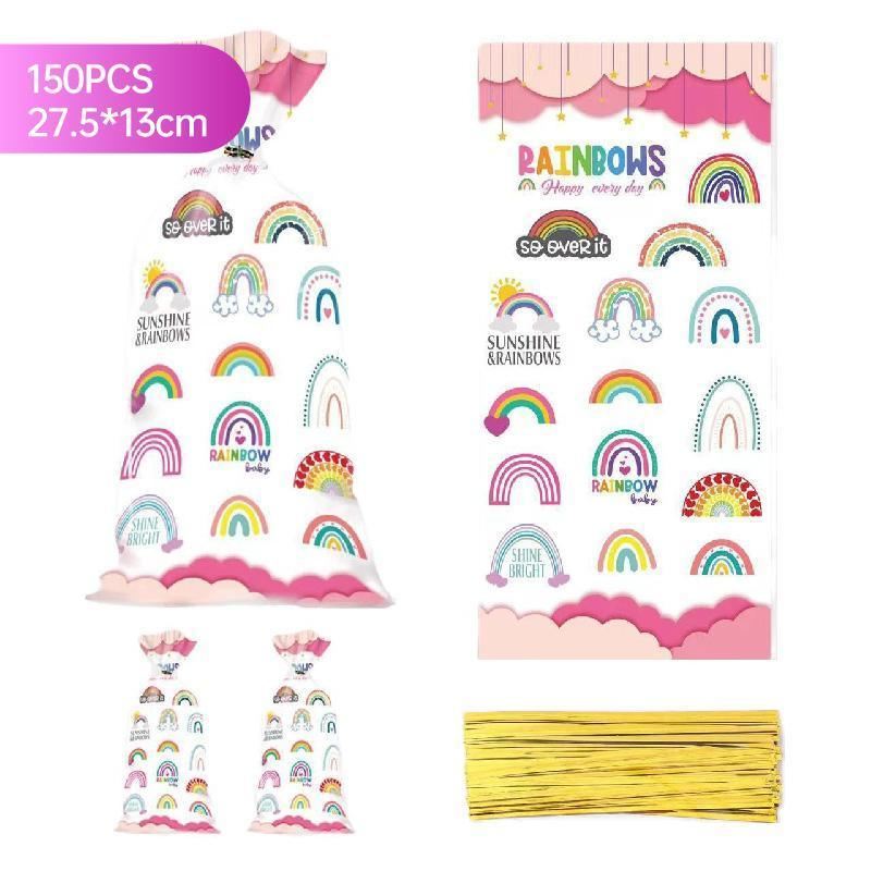 Brighten Your Party with Rainbow Themed Cookie Bags