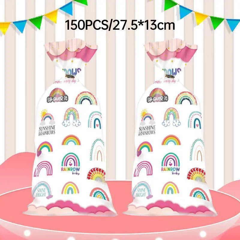 Brighten Your Party with Rainbow Themed Cookie Bags