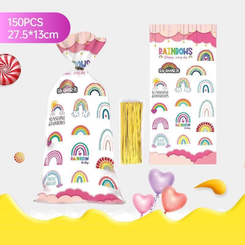 Brighten Your Party with Rainbow Themed Cookie Bags