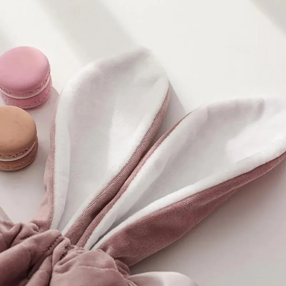 Bunny Ears Gift Bag with Pearl Decor 1PC 3Colours Flannelette - Discount Packaging Warehouse