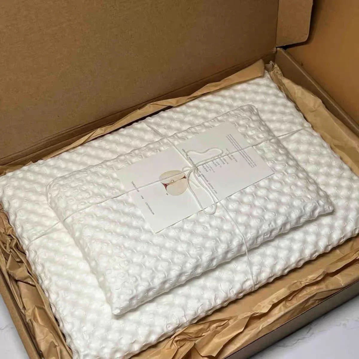 White Kraft Paper Roll Degradable Bubble Wrap Packaging