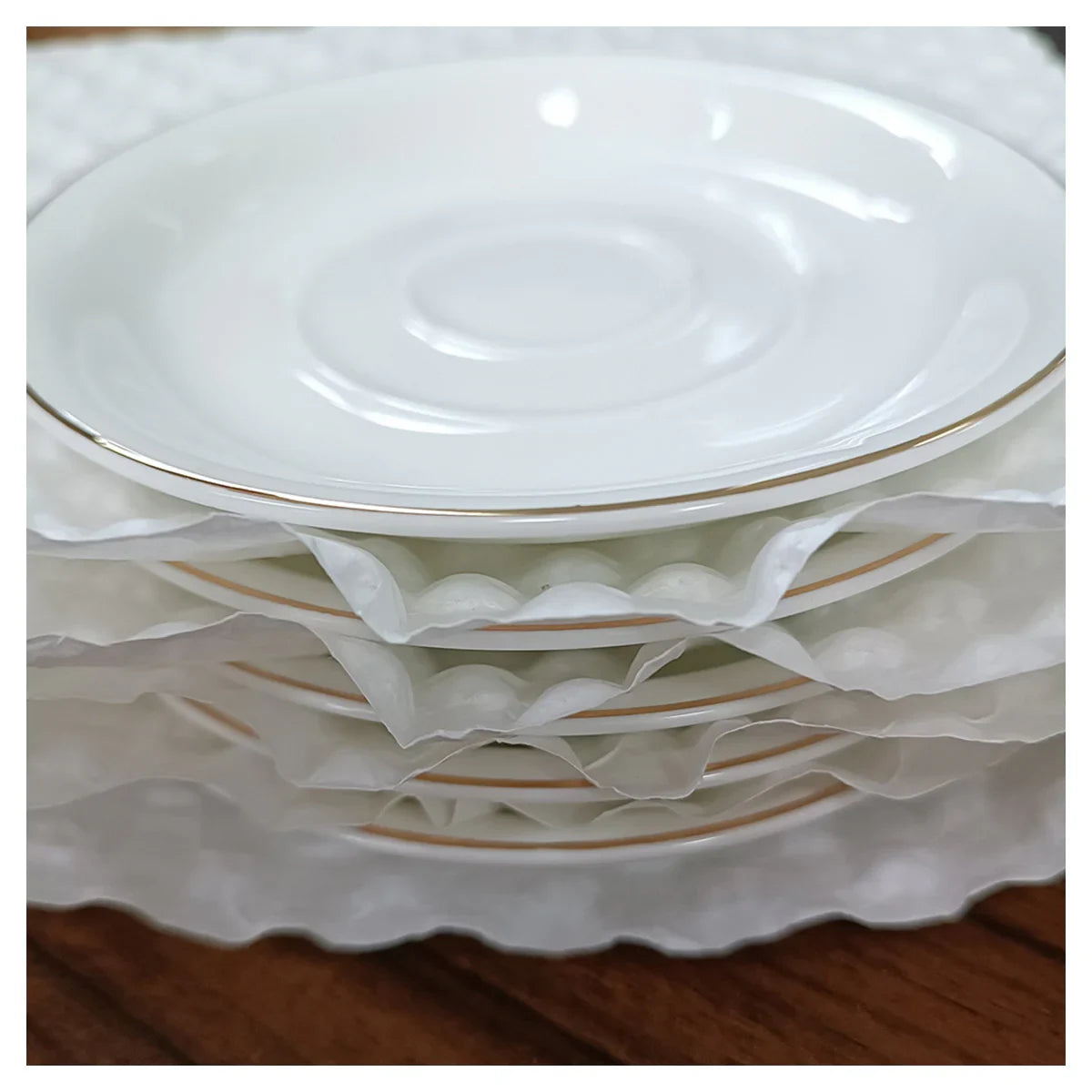 White Kraft Paper Roll Degradable Bubble Wrap Packaging