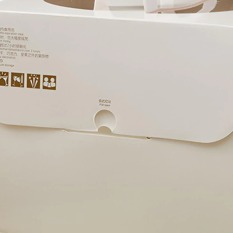 Cake Boxes with Display Window and Handle 20PCS 6Inch White Cardboard - Discount Packaging Warehouse