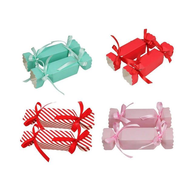 Candy Shaped Gift Box 50PCS Paper with 100PCS Ribbons for Gifts